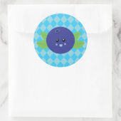 Cute Blueberry Ronde Sticker (Tas)