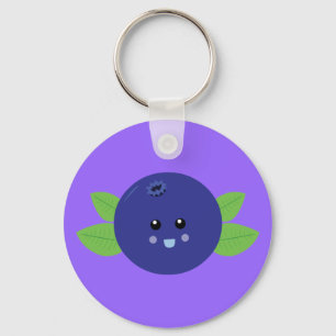 Cute Blueberry Sleutelhanger