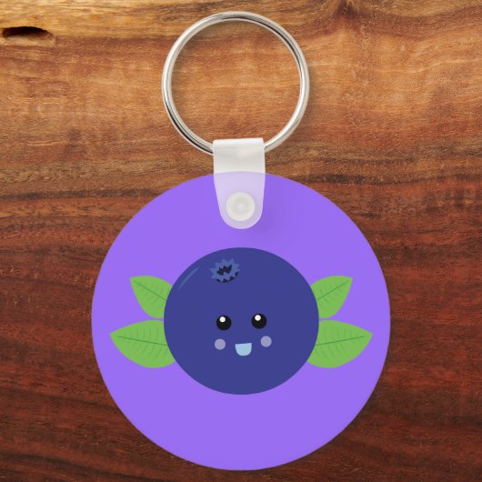 Cute Blueberry Sleutelhanger (Voorkant)