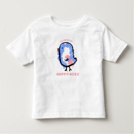 Cute Bluebird Cartoon Kinder Shirts