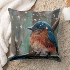 Cute Bluebird Painting Kussen