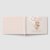 Cute Blush Barly Wait Beer Balloon Baby shower Gastenboek (Volledig)