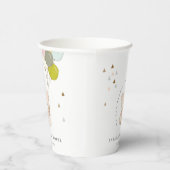 Cute Blush Barly Wait Beer Balloon Baby shower Papieren Bekers (Rechts)