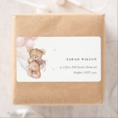 Cute Blush Beer ballon Floral Bunch Heart Etiket (Insitu)