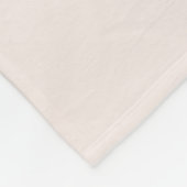 Cute Blush Beer Balloon Girly Monogram Baby Stat Fleece Deken (Hoek)