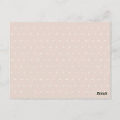Cute Blush Beer Barly Wait Balloon Baby shower Briefkaart (Achterkant)