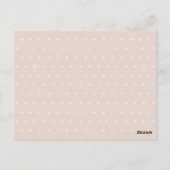 Cute Blush Beer Barly Wait Balloon Baby shower Briefkaart (Achterkant)