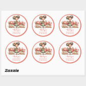 Cute Blush Fairy 4e Verjaardag Bedankt Stickers (Vel)
