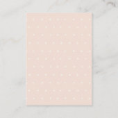 Cute Blush Floral Cart Diaper Baby shower Informatiekaartje (Achterkant)