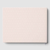 Cute Blush Gold Winter Sleigh Elke avond Gastenboek (Achterkant)