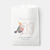 Cute Blush Pink Boho Birdie Elke dag Bedankzakje (Voorkant)