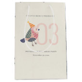 Cute Blush Pink Boho Birdie Elke dag Medium Cadeauzakje (Voorkant)