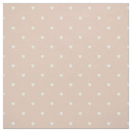 Cute Blush Pink Dot Hearts Stof