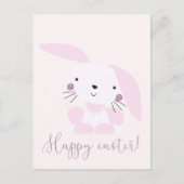 Cute Blush Pink Easter Bunny | Pasen Briefkaart (Voorkant)