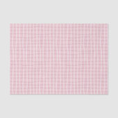 Cute Blush Pink Gingham Company Business Branding Tissuepapier (Voorkant)