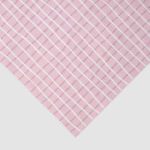 Cute Blush Pink Gingham Company Business Branding Tissuepapier (Detail)