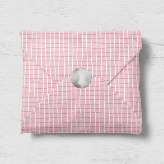 Cute Blush Pink Gingham Company Business Branding Tissuepapier