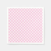 Cute Blush Pink Gingham Pattern Servet (Voorkant)