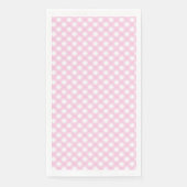 Cute Blush Pink Gingham Pattern Servet (Voorkant)