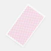 Cute Blush Pink Gingham Pattern Servet (Hoek)