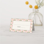 Cute Blush Pink Springtime Floral Plaatskaartje (Voorkant)