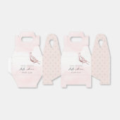 Cute Blush Pink Waterverf Butterfly Baby shower Bedankdoosjes (Uitgevouwen)