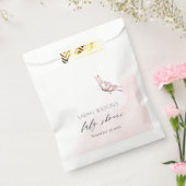 Cute Blush Pink Waterverf Butterfly Baby shower Bedankzakje (Gezegeld)