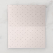 Cute Blush Pink Waterverf Butterfly Baby shower Plaatskaartje (Binnenkant ongevouwen)