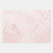 Cute Blush Pink XO Hearts Valentijns Inpakpapier Vel (Voorkant 3)