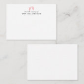 Cute Blush Roze Baby voetafdrukken van de Neursery Notitiekaartje (Voorkant / Achterkant)