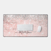 Cute blush roze faux bureaumat (Keyboard & Muis)