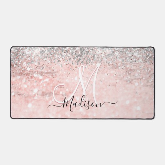 Cute blush roze faux bureaumat (Voorkant)