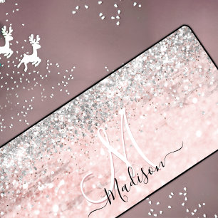 Cute blush roze faux bureaumat