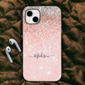 Cute blush roze faux Case-Mate iPhone case