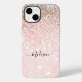 Cute blush roze faux Case-Mate iPhone case (Achterkant)