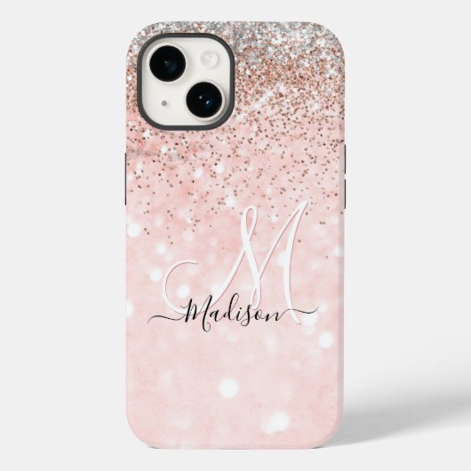 Cute blush roze faux Case-Mate iPhone case (Achterkant)