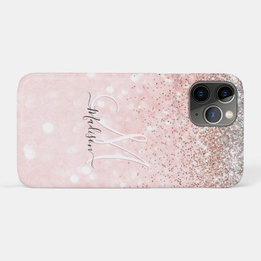 Cute blush roze faux Case-Mate iPhone case (Achterkant (horizontaal))