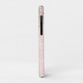 Cute blush roze faux Case-Mate iPhone case (Achterkant/links)