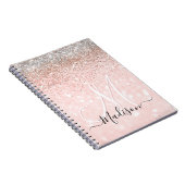 Cute blush roze faux notitieboek (Rechterzijde)