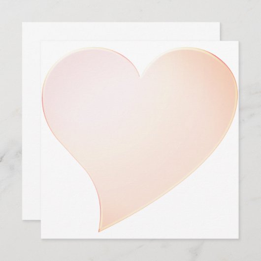 Cute blush roze grote hartslag eenvoudige minimali (Voorkant / Achterkant)