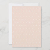 Cute Blush Stapelde Storybooks Floral Baby shower Bedankkaart (Achterkant)