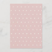 Cute Blush Star Mobile Advice voor maximaal Baby s Informatiekaartje (Achterkant)