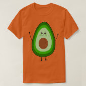 Cute Blushing Avocado T-shirt (Design voorkant)