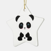 Cute Blushing Panda Beer Keramisch Ornament (Links)