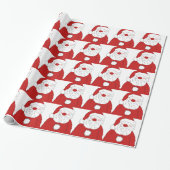 Cute Blushing Santa Cadeaupapier (Uitgerold)
