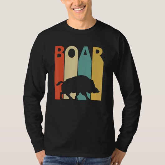 Cute Boar Animal T-shirt (Voorkant)
