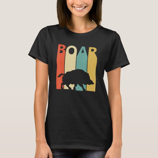 Cute Boar Animal T-shirt (Voorkant)