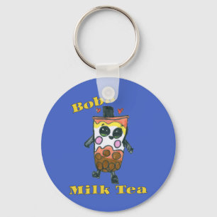 Cute Boba Milk Tea Kinder (Taiwanese bubbelmelkthe Sleutelhanger