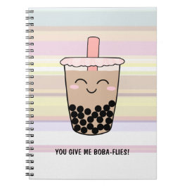Cute Boba Milk Tea Pun Notitieboek