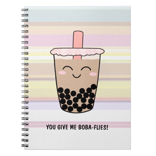 Cute Boba Milk Tea Pun Notitieboek (Voorkant)